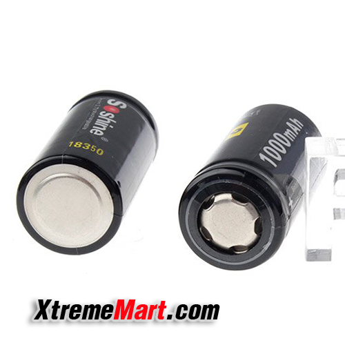 แบตเตอรี่ Soshine 18350 3.7v 1000mah Li-ion ไม่มีวงจรป้องกัน (ก้อนละ)