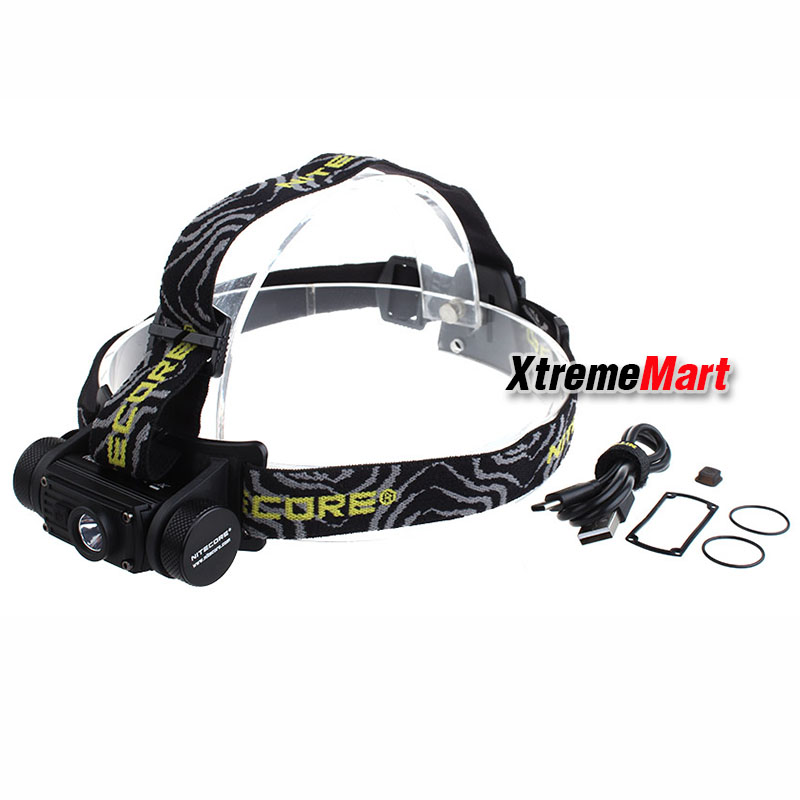 ชุดเซตไฟฉายคาดหัว Nitecore HC60 V2 สว่าง 1200 ลูเมน มี 5 โหมด แสงขาว พร้อมแบตเตอรี่และสายชาร์จ Micro USB (ชุดละ)