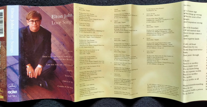 เทป Elton John : Love Songs
