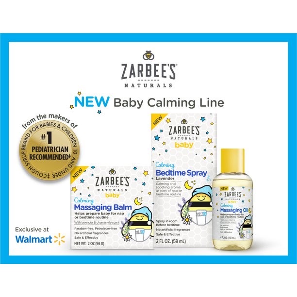สเปรย์เสริมการนอนหลับสำหรับทารกและเด็กเล็ก Zarbee's Naturals Baby Calming Bedtime Spray