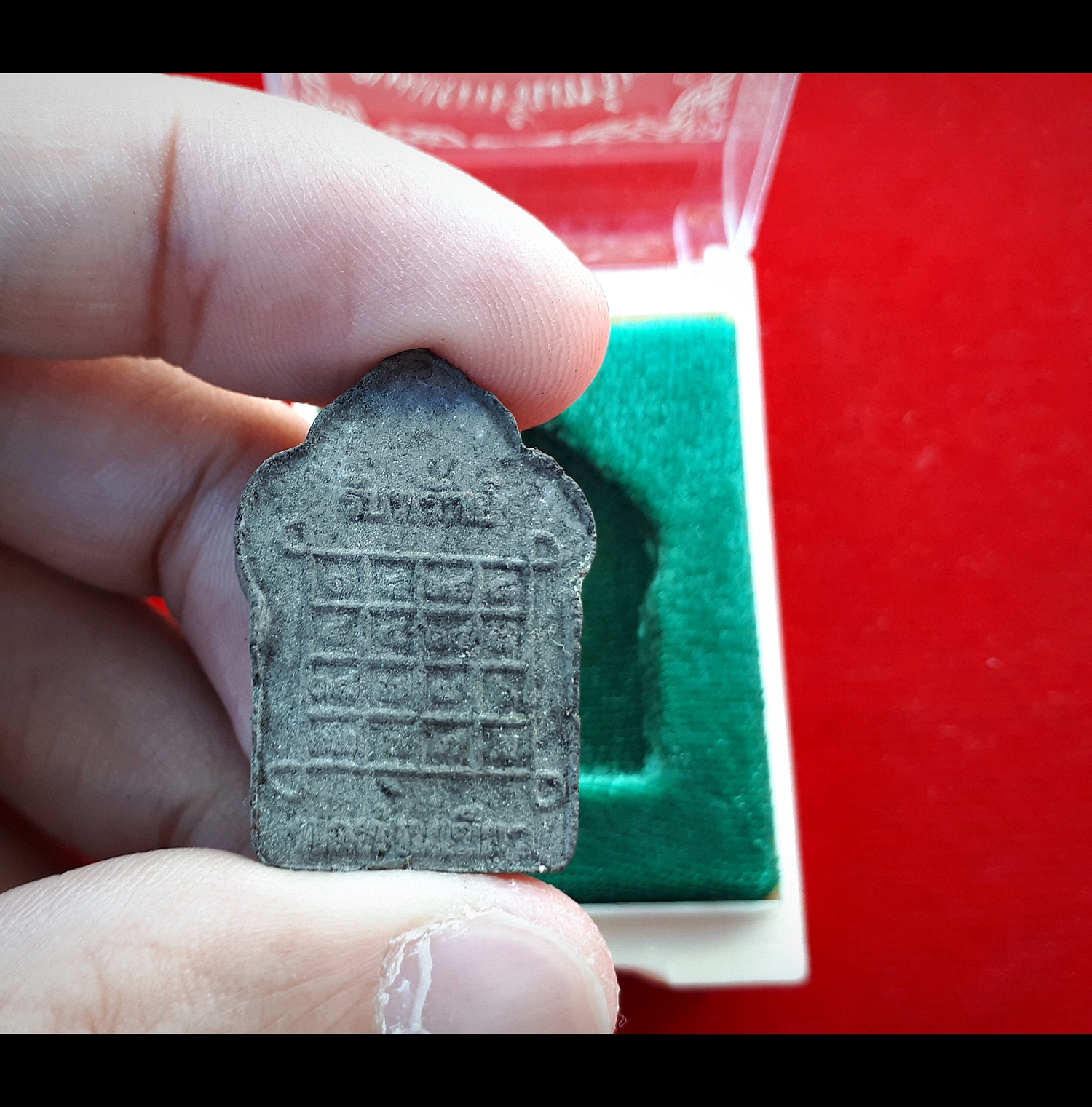 ขุนแผนรับทรัพย์ (ลูกกรอก กุมาร นางพราย ปลาตะเพียน) หลังยันต์รับทรัพย์เพิ่มทรัย์ หลวงพ่อเขียว วัดห้วยเงาะ