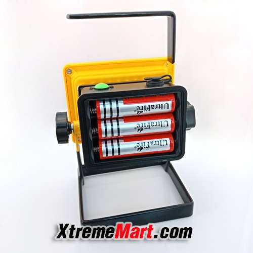 ไฟฉายสปอร์ตไลท์ 2136 20 LED 30W 2400 LM Cree-XM-L Rechargeable LED Floodlight Outdoor Camping Lamp Floodlight 3x18650