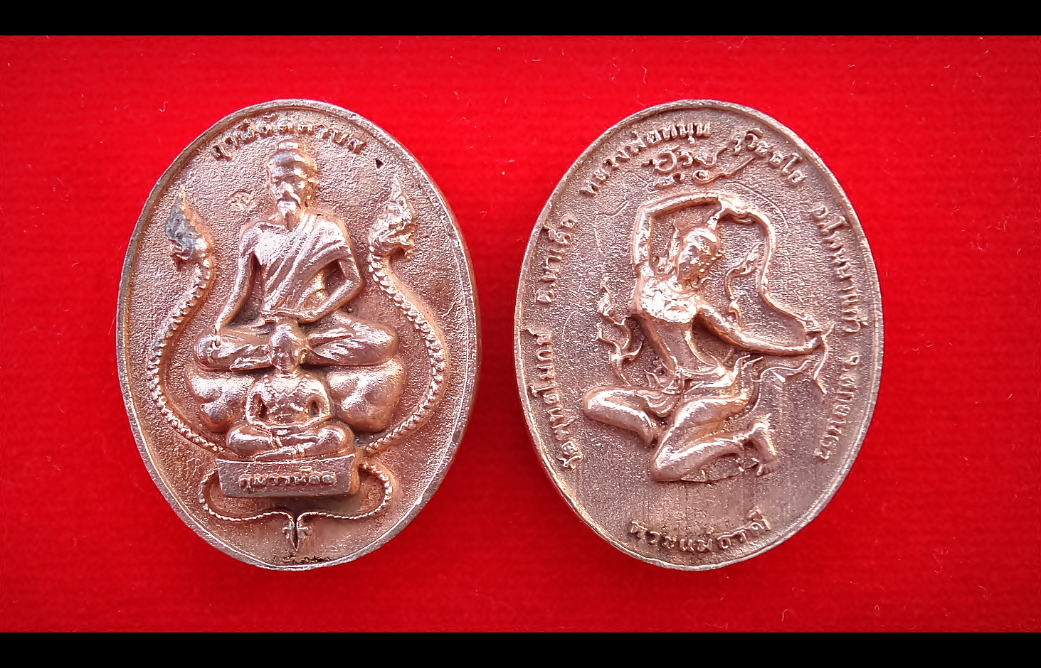 เหรียญ ฤาษีลัดดาบส กุมาร พระแม่ธรณี เนื้อสัมฤทธิ์ ปี2556 #รับประกันแท้ - หลวงพ่อหนุน วัดพุทธโมกข์