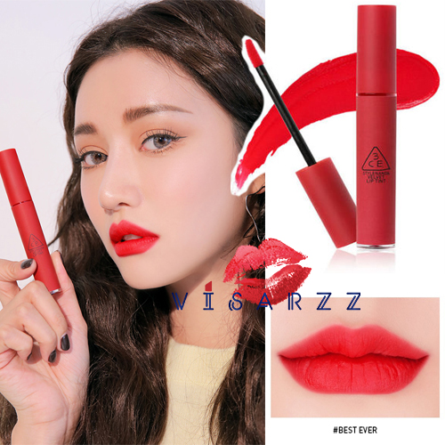 (# Best Ever) 3CE Velvet Lip Tint # Best Ever ลิควิดลิปให้ความรู้สึกเบา ไม่หนักปาก แต่ให้ลุคเป็นเนื้อแมตต์ เรียบเนียนดุจกำมะหยี่ และติดทนทั้งวัน