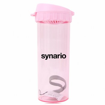 แก้วน้ำพลาสติก กันรั่ว มีสายคล้องมือ Genuine Leakproof Plastic Handy Cup