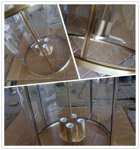 โคมไฟแขวนเพดานกระจกใสทรงกระบอกสไตล์อเมริกัน [GLS-1108]