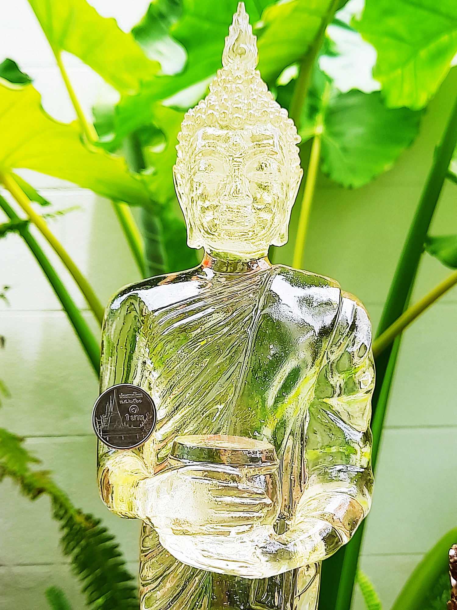 รูปหล่อ หลวงพ่อไหลมาเทมา(พระพุทธรูป สมเด็จองค์ปฐม ปาง อุ้มบาตร) เนื้อเรซิ่นใส - (เข้าพิธีปลุกเสกที่ วัดพันท้ายนรสิงห์) ปี2562 #รับประกันแท้