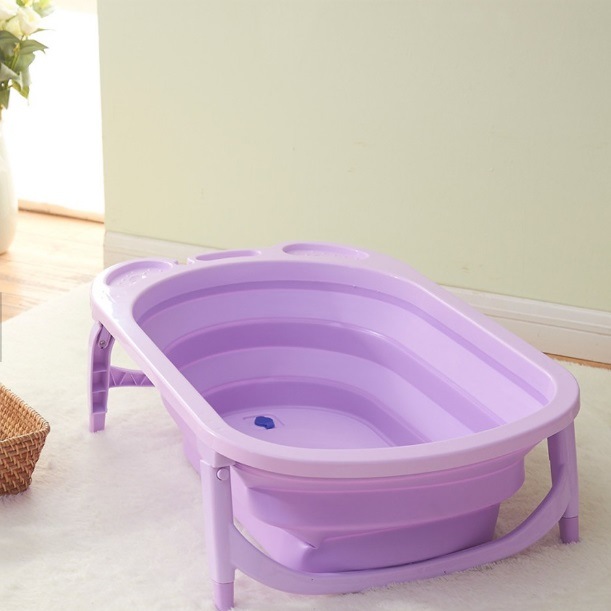 อ่างอาบน้ำพับได้สำหรับทารกและเด็กเล็ก Baby 'n Goods Save Space & Compact Bath Tub