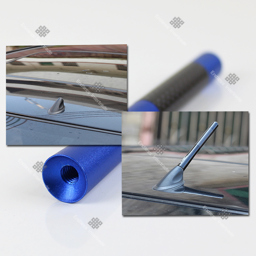 Elit เสาอากาศวิทยุรถยนต์แบบสั้น 12 cm. Car Carbon Fiber AM&FM Radio Antenna รุ่น CAT01-ST (ฺBlue)