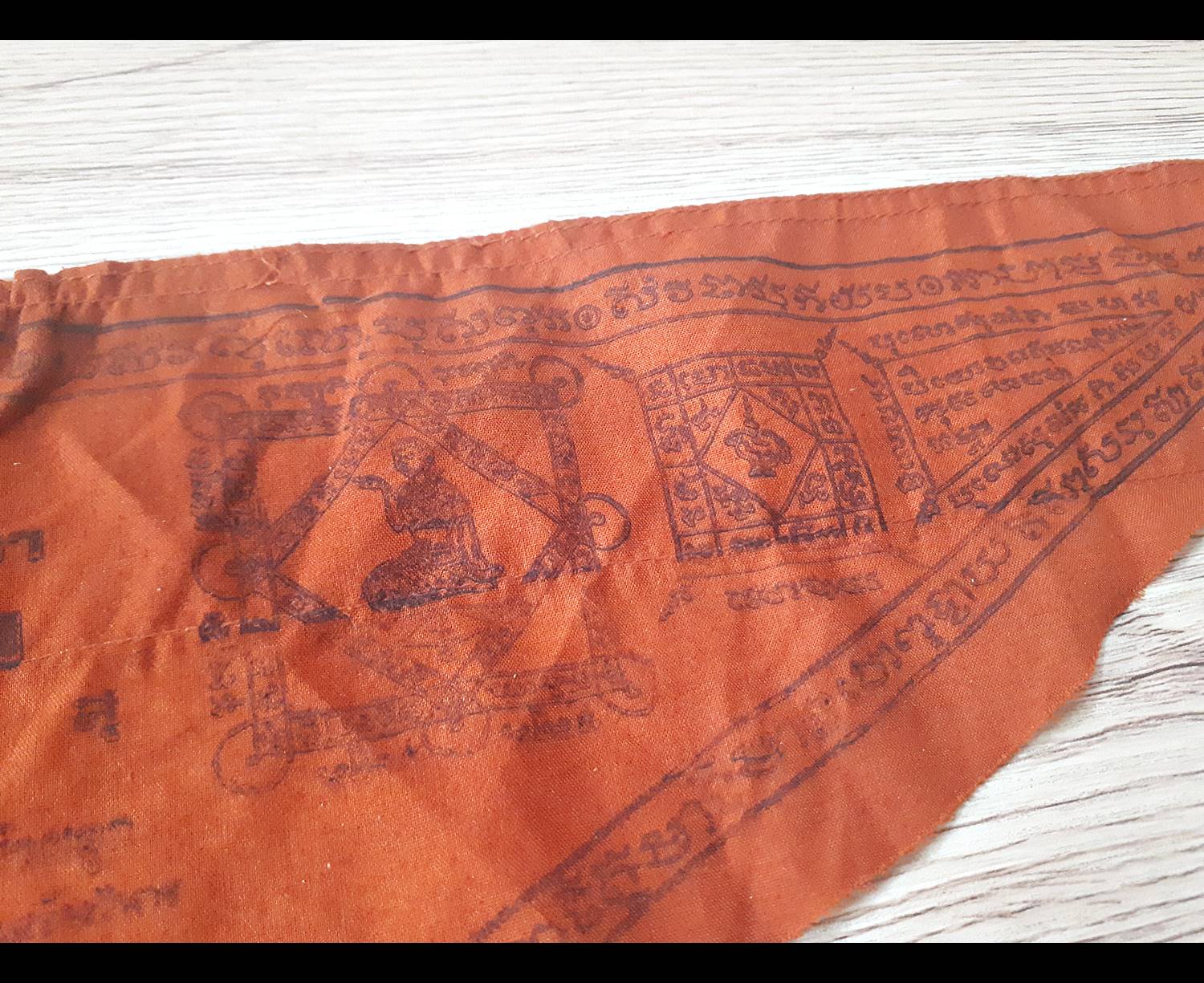 ผ้ายันต์ ธง (พ.พาน นางกวัก นกคุ้ม) (ค้าขาย มหาลาภ ป้องกันภัย) - หลวงพ่อสมศักดิ์ วัดสระเปรียญ(วัดการเปรียญ) จ.ชัยนาท