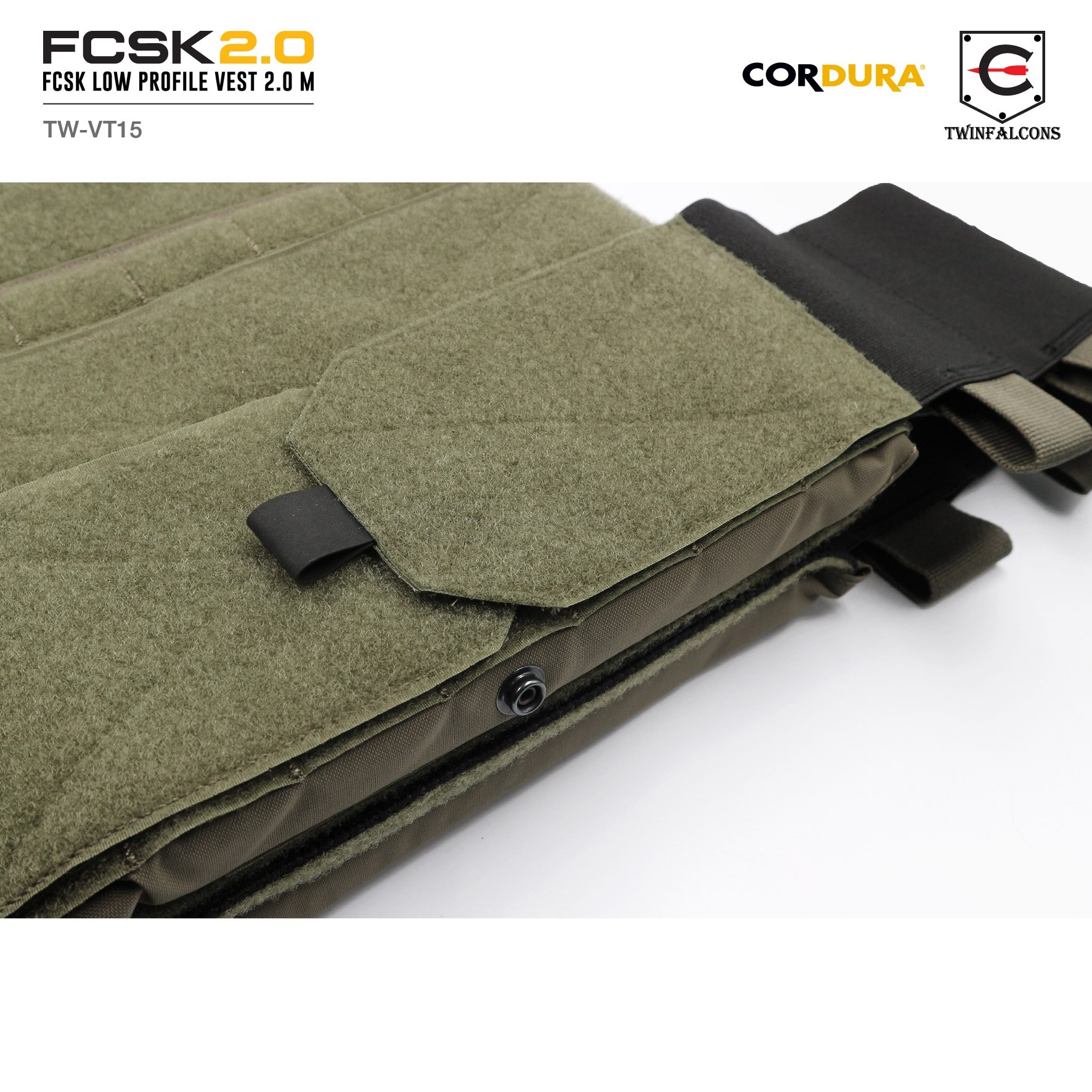 เสื้อเกราะ FCSK 2.0 Plate Carrier ( Twinfalcons ) [ TW-VT15 ] (K2600)