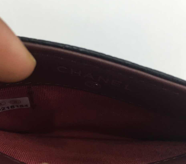 ซองใส่การ์ด cn card holder caviar skin