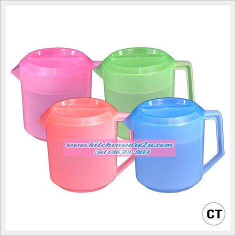 P06109 เหยือกน้ำ 1.9 ลิตร (14.5 x 20 x 16.5 cm) เกรดเอ สีสวย No.451CT (ราคาส่งต่อ 1โหล : 12 ใบ )
