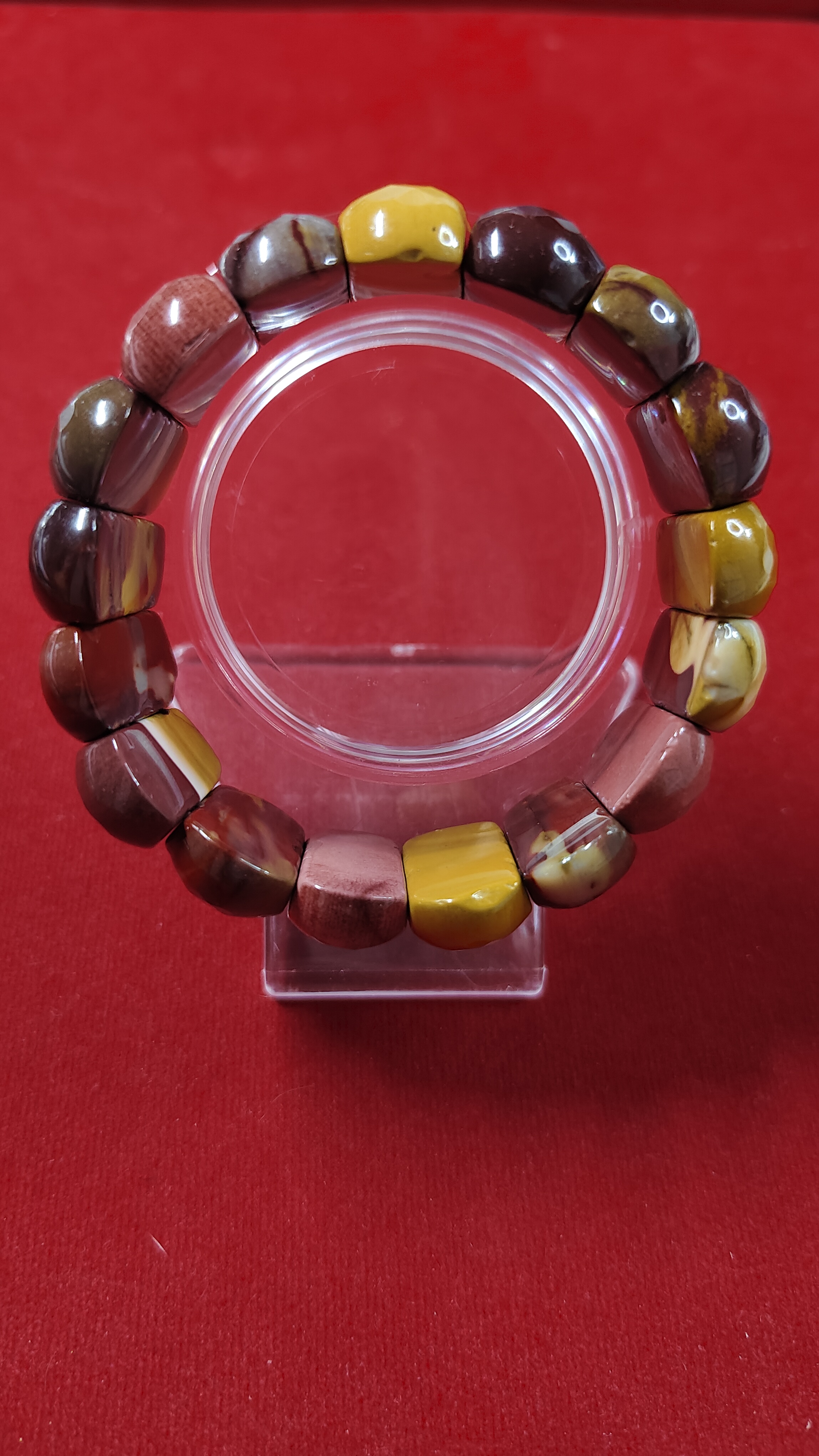 #ข้อมือหินมูไคต์ แจสเปอร์ รหัสbh-0051