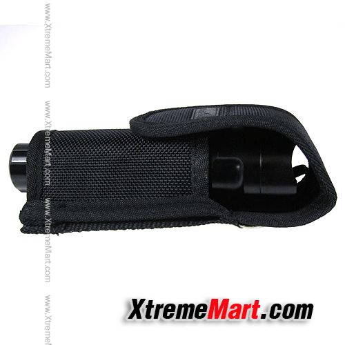 ซองไฟฉายไนล่อน UltraFire 117 สำหรับไฟฉาย Ultrafire C8 Flashlight Nylon Sheath Pouch Holder Holster (Black)