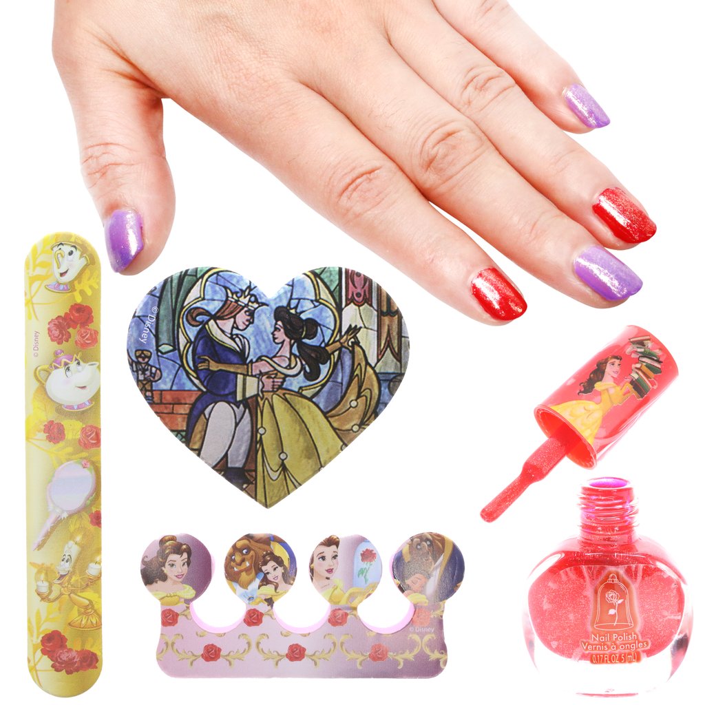 ชุดยาทาเล็บปลอดสารพิษและอุปกรณ์ดูแลเล็บ Townleygirl Nail Kit (Beauty & the Beast)