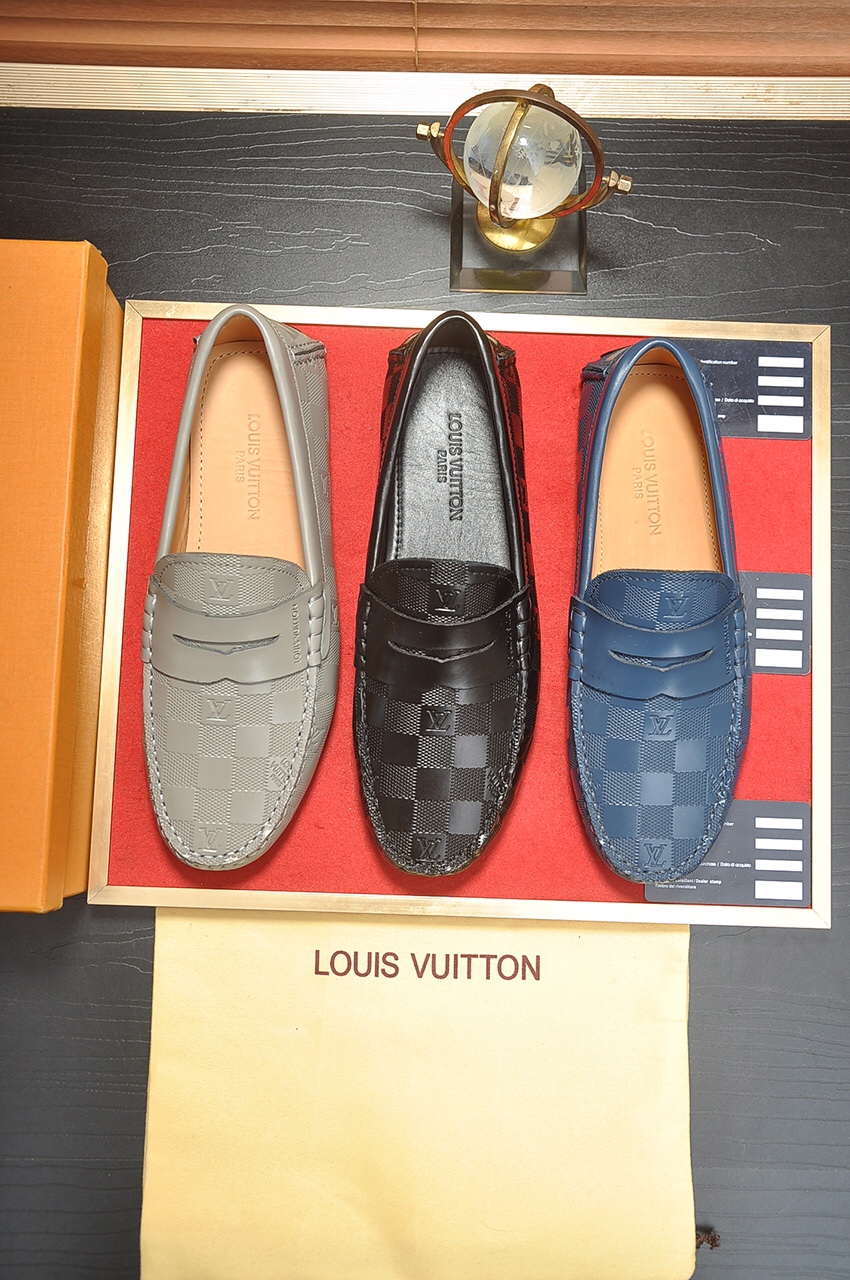 รองเท้า l loafer leather shoes 38-44