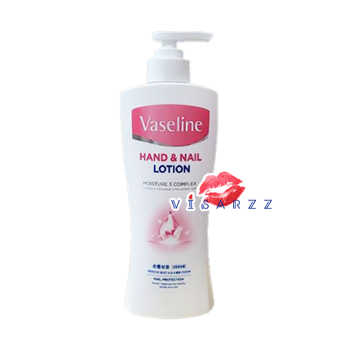 (ขวดปั๊มใหญ่ 450mL ขวดขาวชมพู) Vaseline Hand & Nail Lotion แพคเกจใหม่ ครีมทามือ บำรุงเล็บเข้มข้น ด้วยส่วนผสมเคราตินจากวาสลีนเกาหลี ให้ความชุ่มชื้นถนอมผิวมือให้อ่อนนุ่ม ไร้ริ้วร้อย พร้อมกับบำรุงเล็บให้แข็งแรง