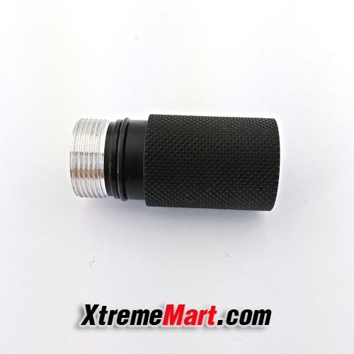 ท่อต่อไฟฉายกระบอกสั้น 123A สีดำ สำหรับ Surefire 6P เป็น 9P ,SolarForce