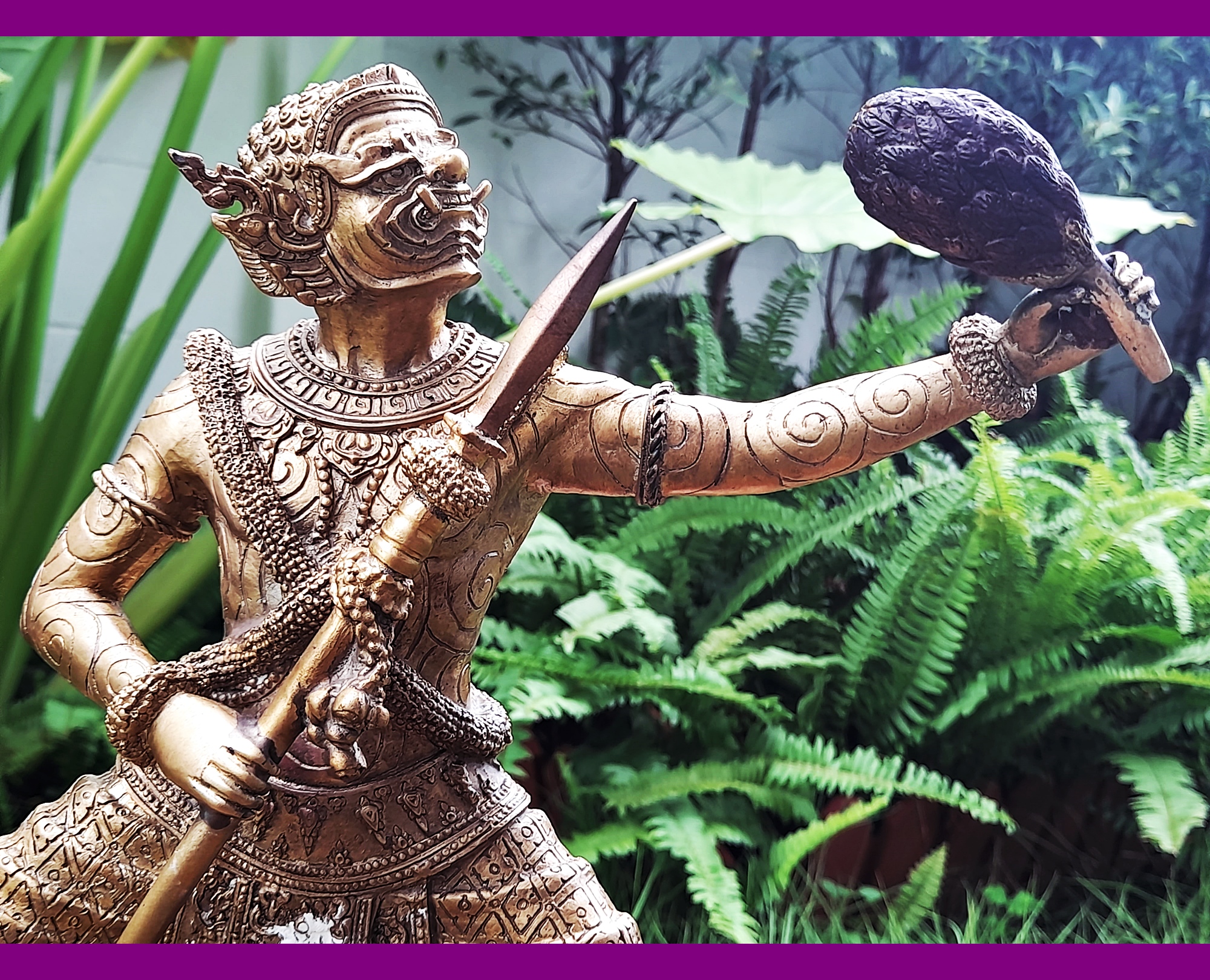 รูปหล่อ พระพิราพ เนื้อโลหะชนวน(ทองเหลืองผสมชนวน) องค์เททอง#นำฤกษ์ (สูง12นิ้ว ฐาน9นิ้ว) ปี2563 #รับประกันแท้