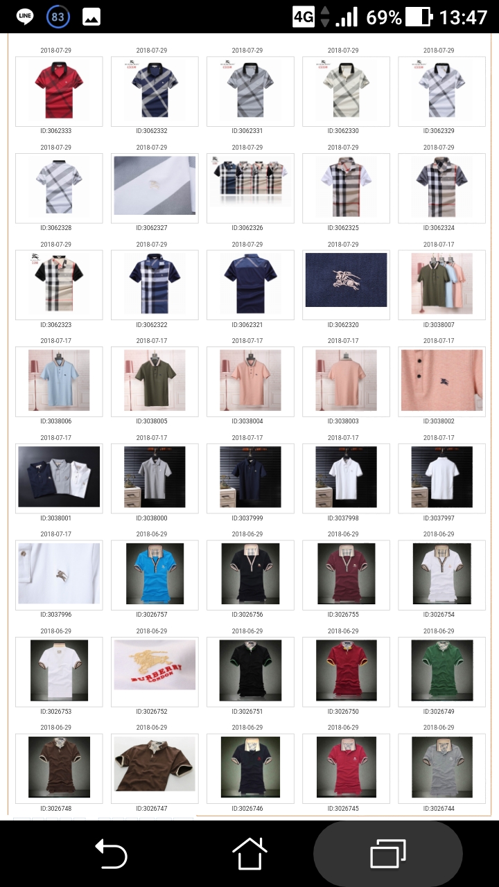 Pre order เสื้อโปโล bb ชายแขนสั้น