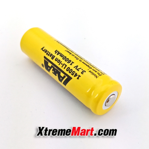 แบตเตอรี่ชาร์จ LA&A 14500 AA 3.7V 1600mAh Li-ion Battery แบบไม่มีวงจรป้องกัน (ก้อนละ)