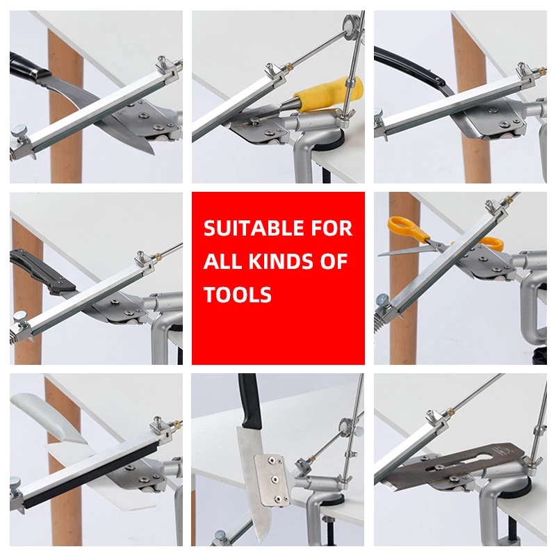 ชุดหินลับมีด เครื่องลับมีด ที่ลับมีด Ruixin Pro RX-008 Professional Kitchen Knife Sharpener System Fix-angle 4 Stones (ชุดละ)