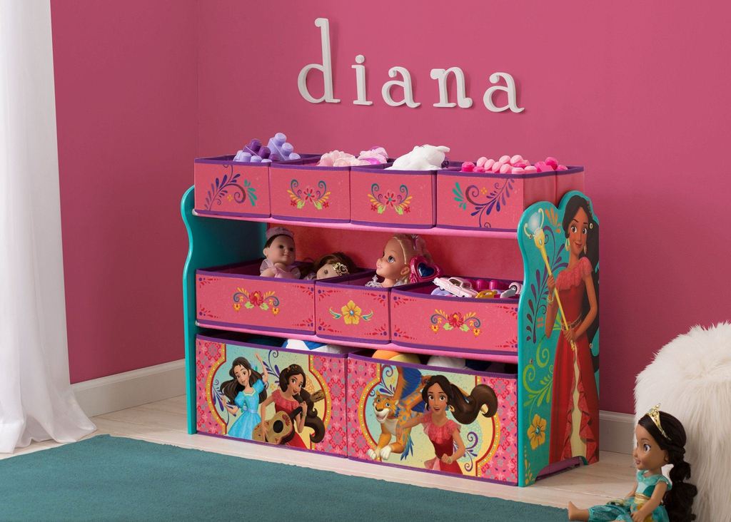 ชั้นเก็บของเล่นสุดน่ารักสำหรับลูกน้อย Delta Children Deluxe Multi-Bin Toy Organizer (Elena of Avalor)