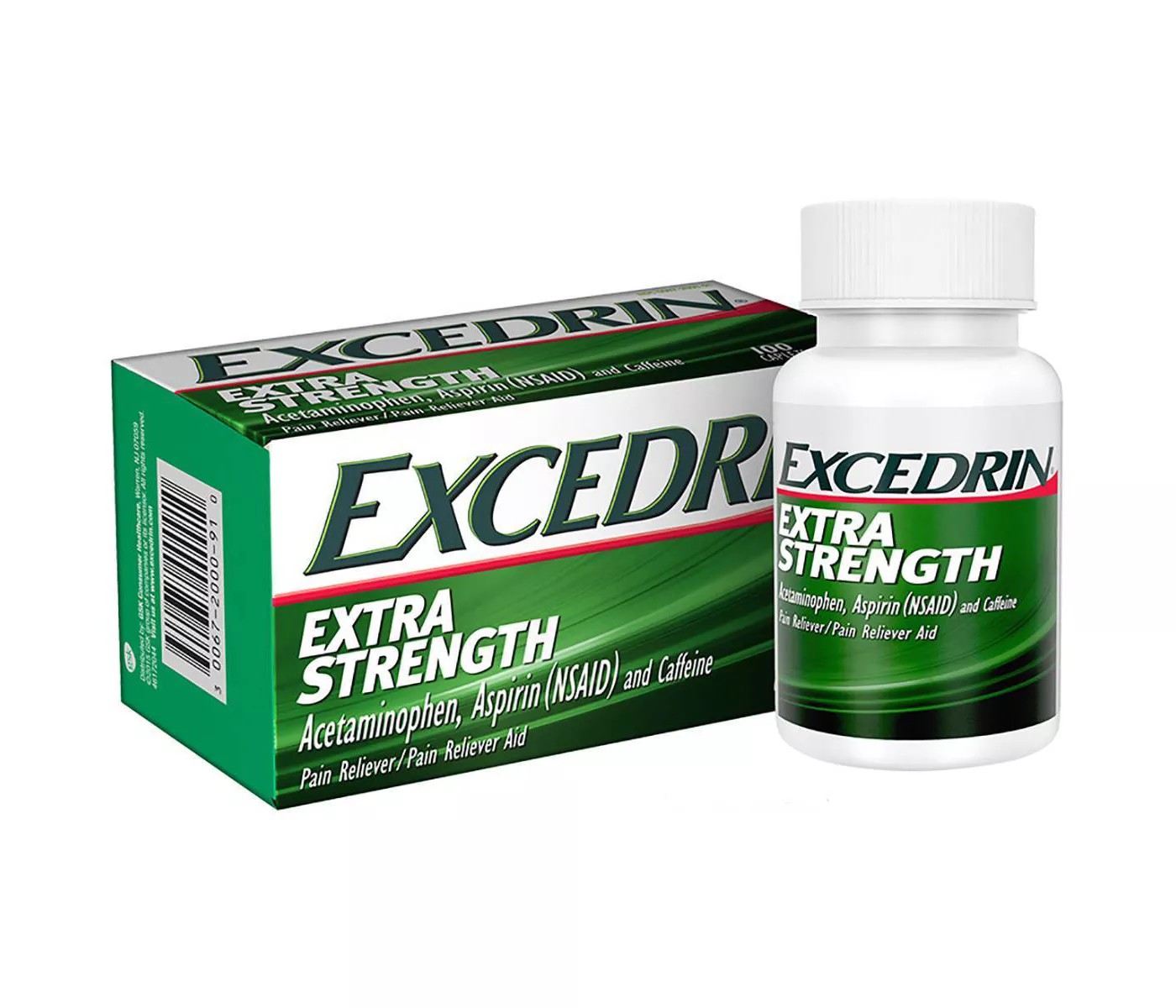 ยาบรรเทาอาการปวดสูตรเข้มข้น gsk Excedrin Extra Strength (300 Caplets)