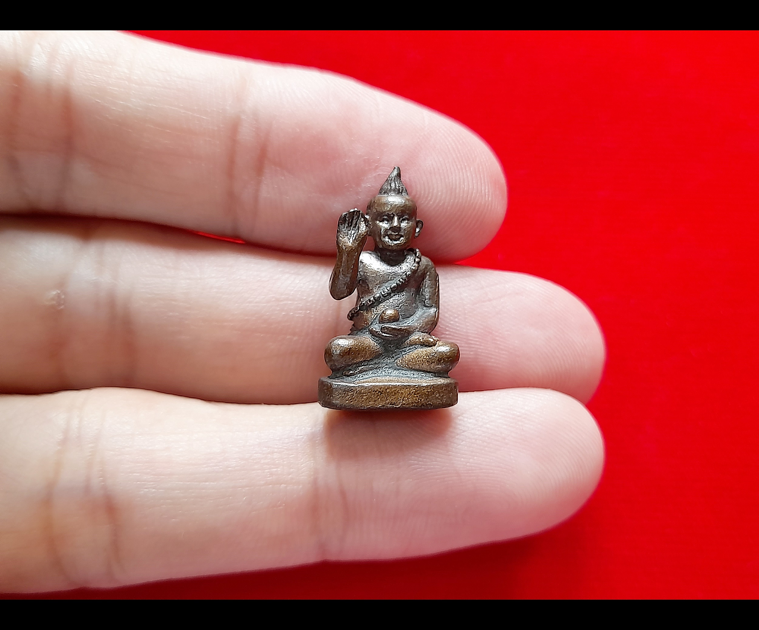 กุมารทองเทพ กวัก คาดสร้อยสังวาน ถือแก้วสารพัดนึก เนื้อโลหะ ฐานอุดบรรจุพรายกุมารหลวงปู่ทิม รุ่นแรก (ฐานตอกโค็ด) ปี2540 #รับประกันแท้และทัน - หลวงพ่อยงยุทธ วัดเขาไม้แดง #รับประกันแท้และทัน