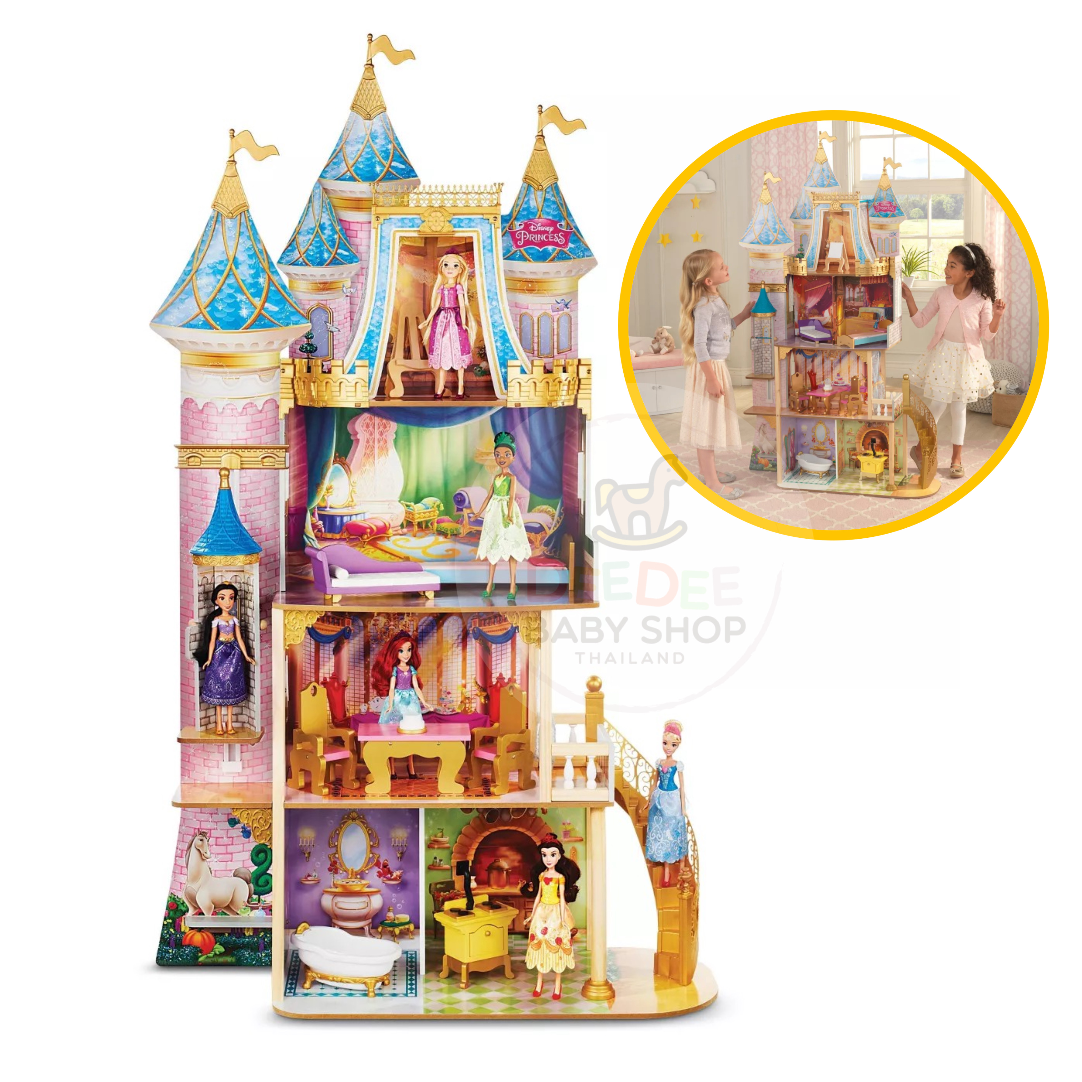 บ้านตุ๊กตาทรงปราสาทเจ้าหญิง KidKraft Disney Princess Royal Celebration Dollhouse