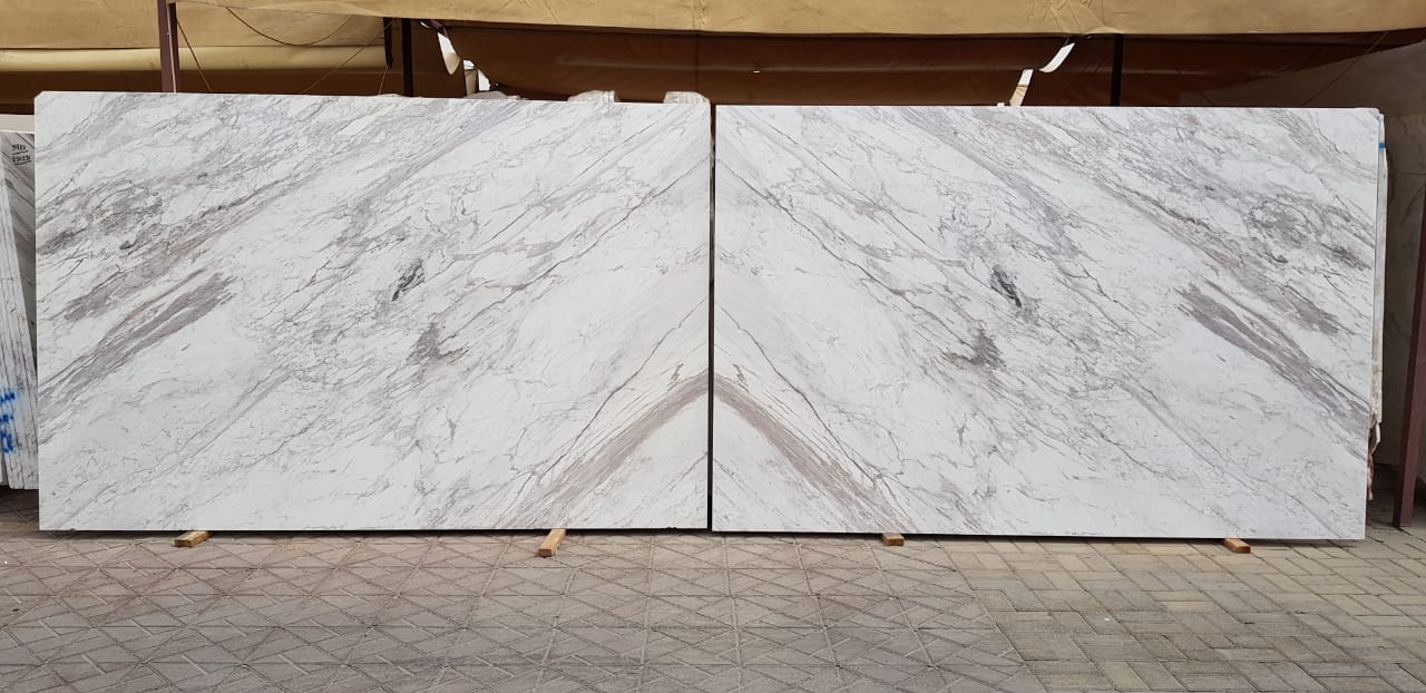 หินอ่อน ไวท์วารากัส white volakas marble (WVM) ขนาดสั่งตัด