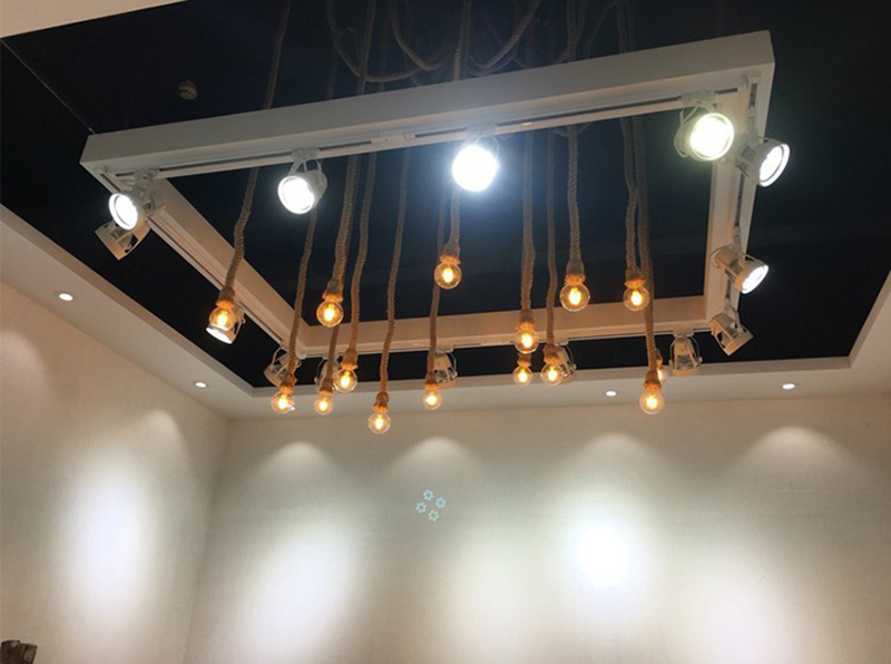 โคมไฟระย้าแขวนเพดานสไตล์วินเทจแบบสายเชือก 10 ดวง [ROP-190814-10]