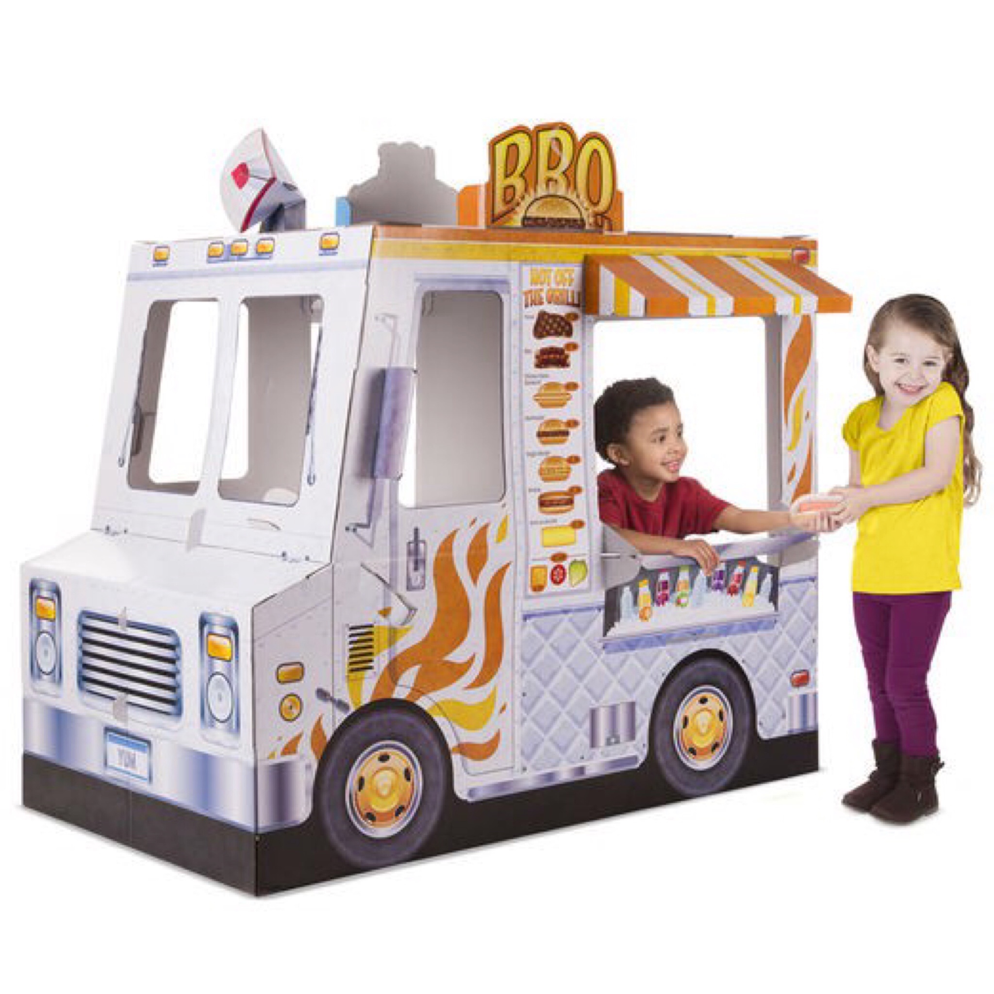 บ้านจำลองทรงรถขายอาหาร Melissa & Doug Food Truck Indoor Playhouse