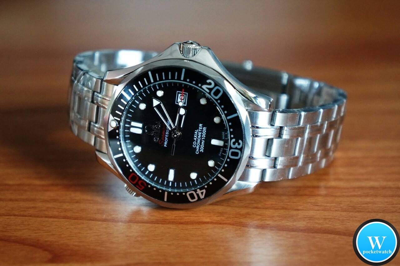 นาฬิกา Omega รุ่น Seamaster 007 Limited Edition สายแสตนเลสหน้าดำ