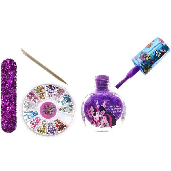 ชุดยาทาเล็บปลอดสารพิษพร้อมอุปกรณ์ตกแต่งเล็บ Townleygirl My Little Pony Beautiful Nail Set
