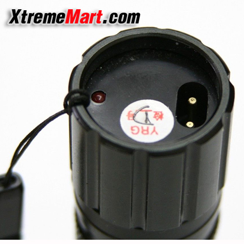 เครื่องช็อตไฟฟ้าไฟฉายแบบพกพารุ่นกำลังไฟสูง 1000 KV Type 1101 Police Flashlight