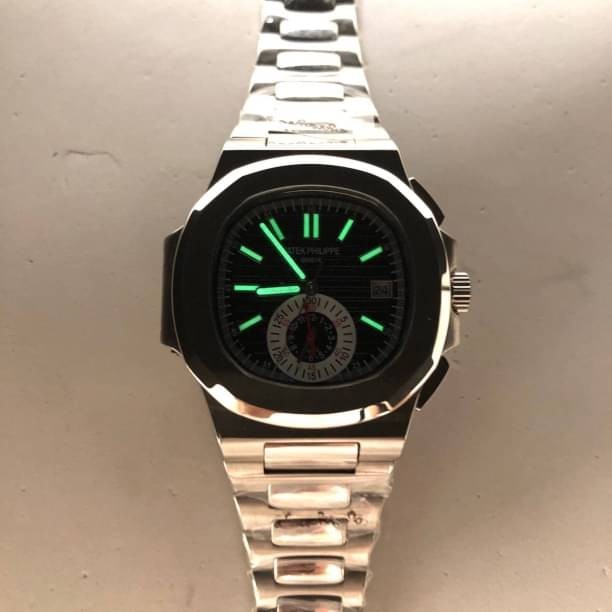 นาฬิกา Patek Philippe รุ่น Men Nautilus 5980 Stainless With Grey Dial หน้าดำ