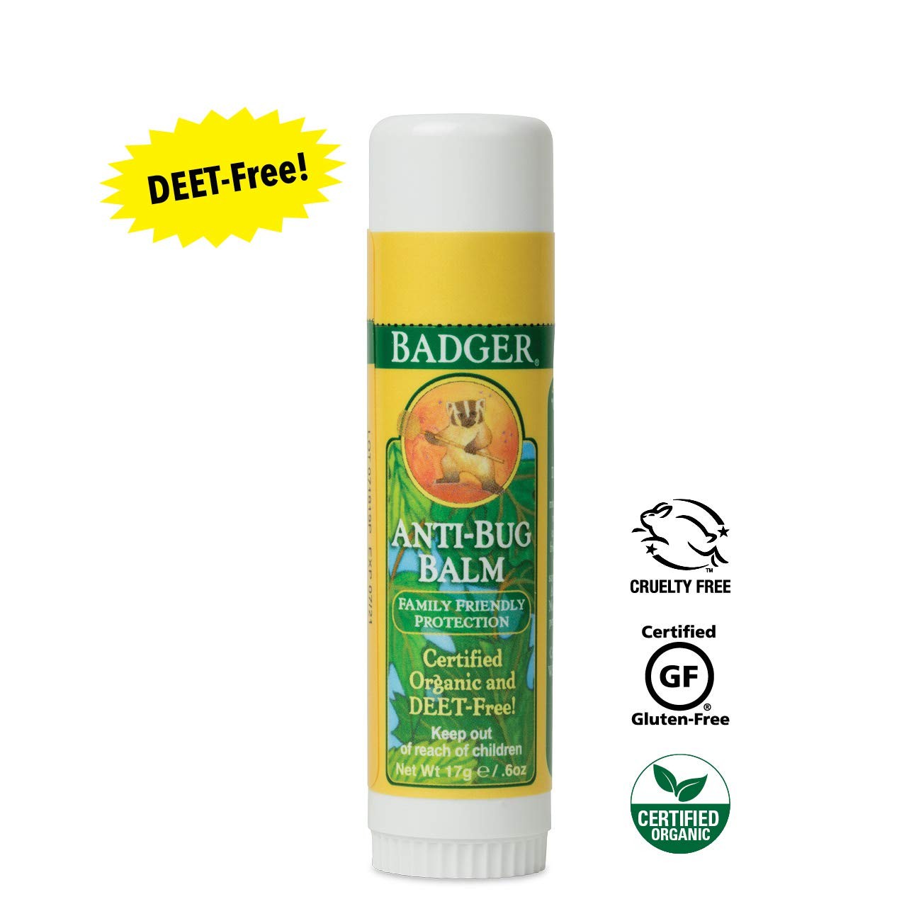 บาล์มกันยุงและไล่แมลงชนิดปลอดสารพิษ Badger Company Anti-Bug Balm