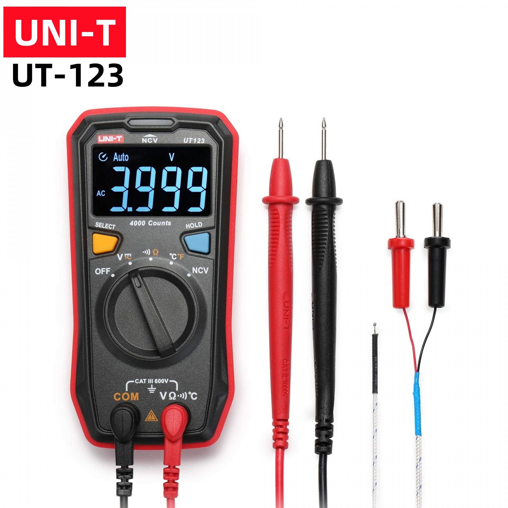 มัลติมิเตอร์ UNI-T UT123 อมร อีเล็คโทรนิคส์ มัลติมิเตอร์วัดไฟ วัดไฟ เครื่องวัดกระแสไฟ มัลติมิเตอร์ ยูนิที