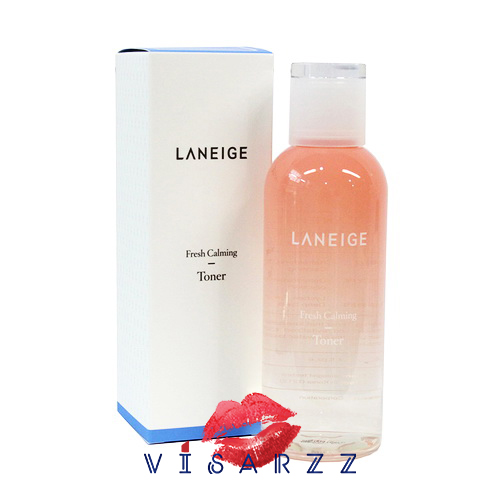 (ลดพิเศษ 40%) Laneige Fresh Calming Toner 250mL โทนเนอร์สูตรอ่อนโยน ประโลมผิวด้วยความชุ่มชื่น ฟื้นฟูสภาพผิวโดยทันที และยกระดับปราการความชุ่มชื้นตามธรรมชาติผิว