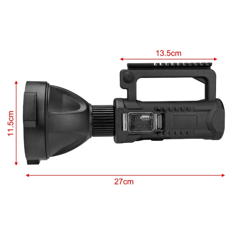 P50 Super Glare Flashlight Hand-Held Strong Light Flashlight, Outdoor Lighting, High Power USB Charging with Tripod