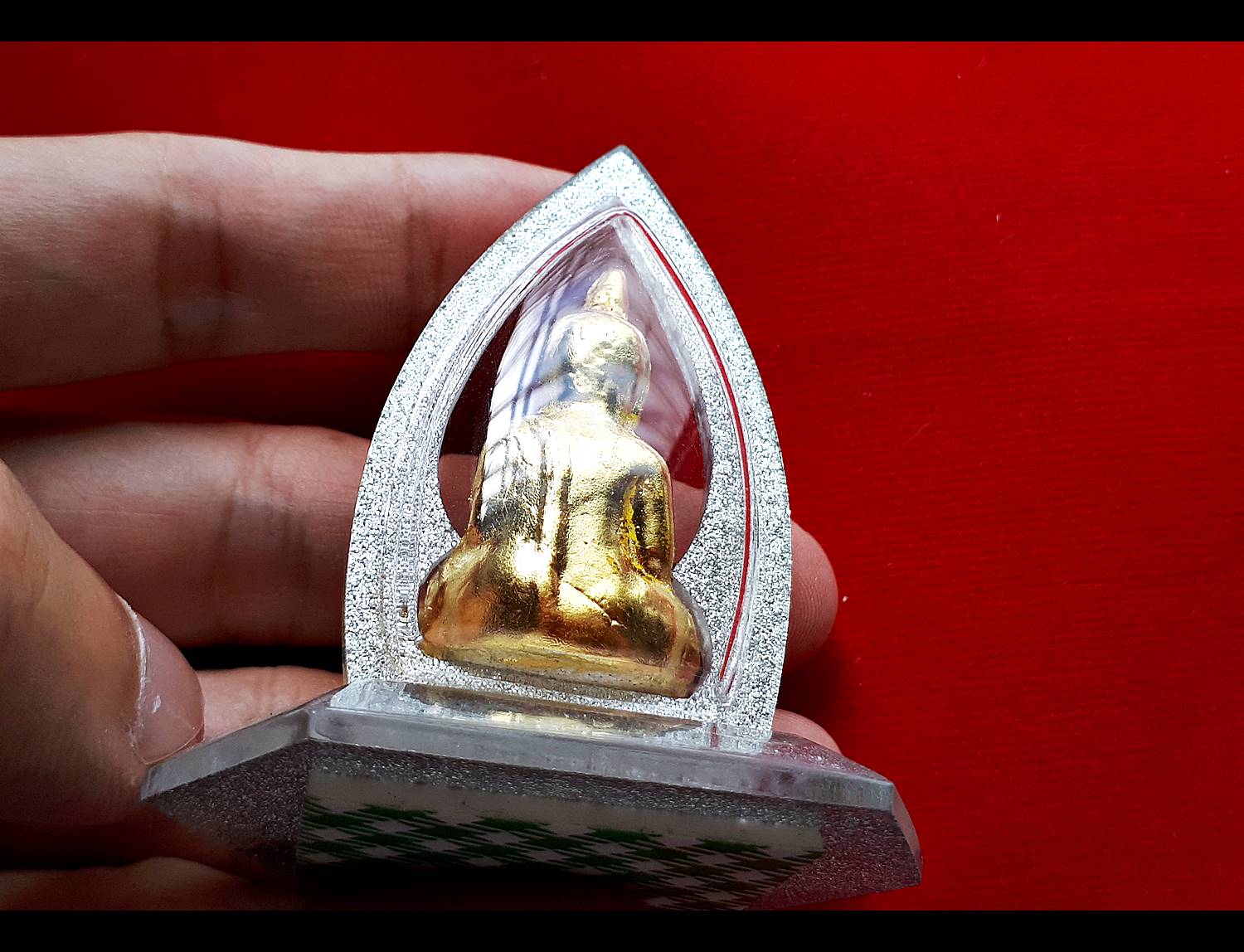 รูปหล่อ หลวงพ่อทอง วัดเขาตะเครา เนื้อผง ปิดทอง