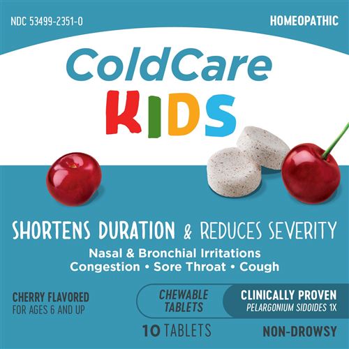 วิตามินบรรเทาอาการหวัดสำหรับเด็กชนิดเคี้ยว Nature's Way Umcka ColdCare Kids Chewable Tablets