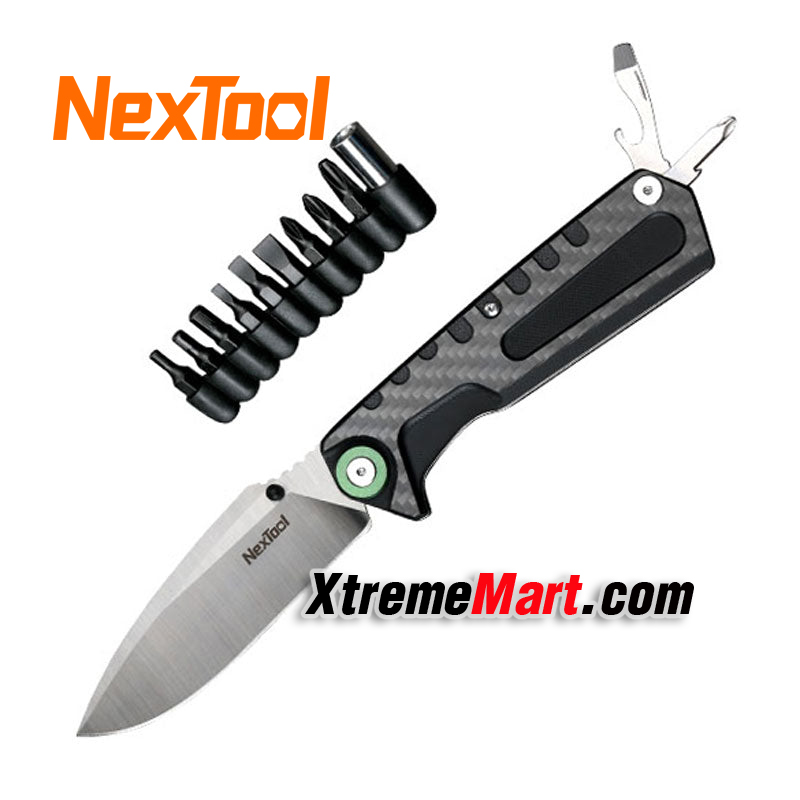 มีดพับ NEXTOOL NE20021 4-IN-1 EDC MULTI-FUNCTIONAL FOLDING KNIFE มีดพับอเนกประสงค์ พร้อมกับชุดไขควง