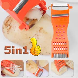 มีดปอกผักผลไม้ ที่ขูดมะละกอ มีดปอกอเนกประสงค์5in1