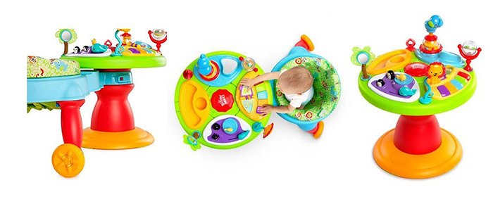 โต๊ะกิจกรรมเสริมพัฒนาการ Bright Starts Around We Go Zippity Zoo 3-in-1 (AWG)