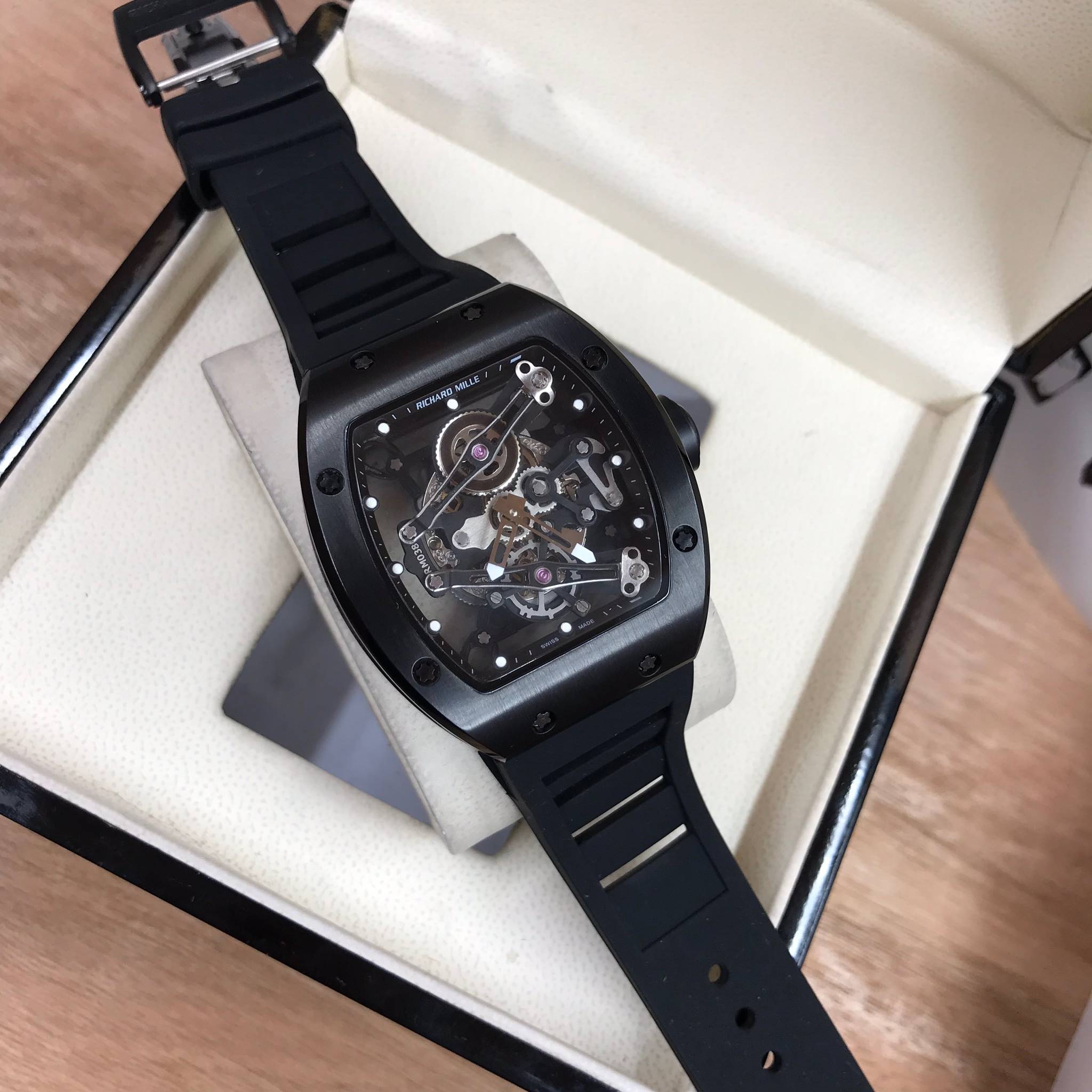 นาฬิกา Richard Mille RM038 Black - งาน Mirror Swiss