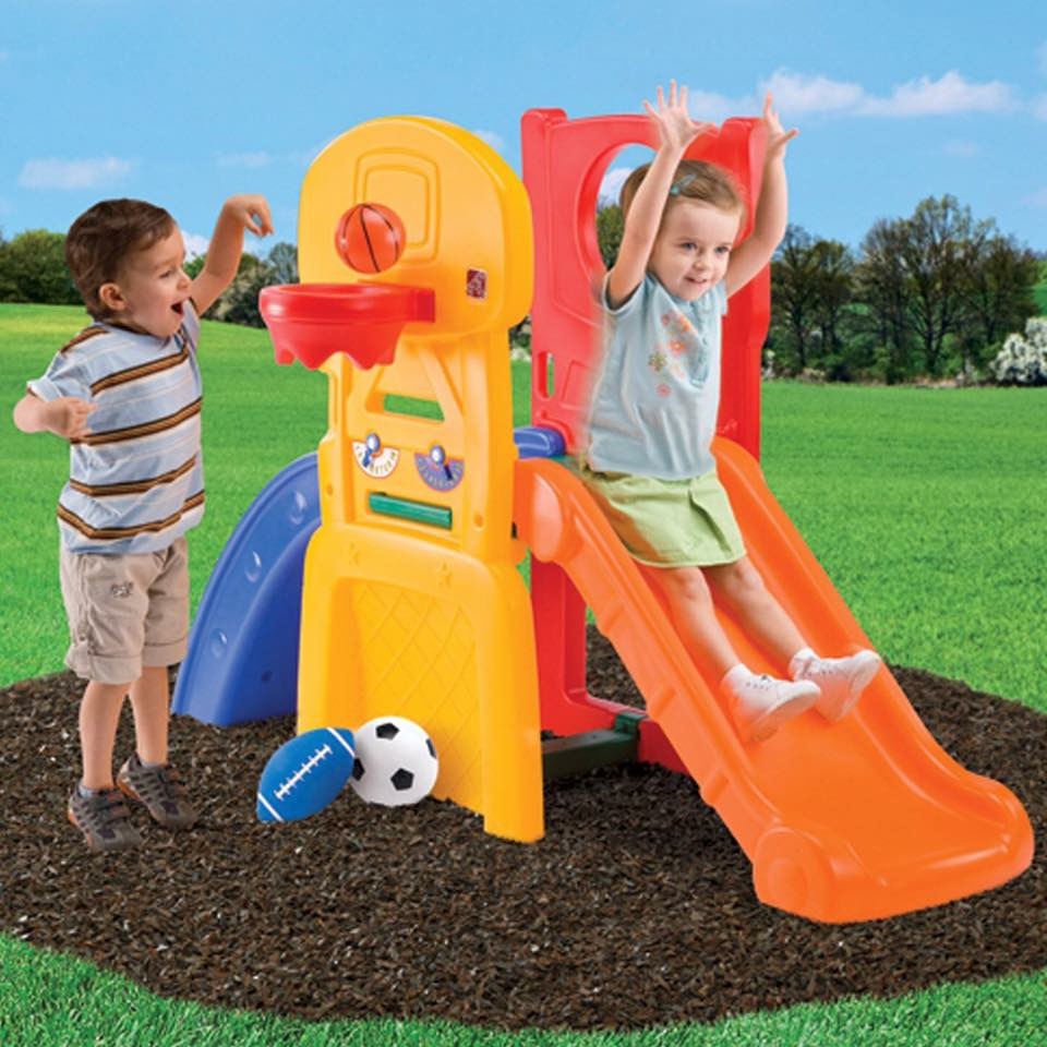 ชุดของเล่นสไลด์เดอร์พร้อมอุปกรณ์กีฬา Step2 All Star Sports Climber