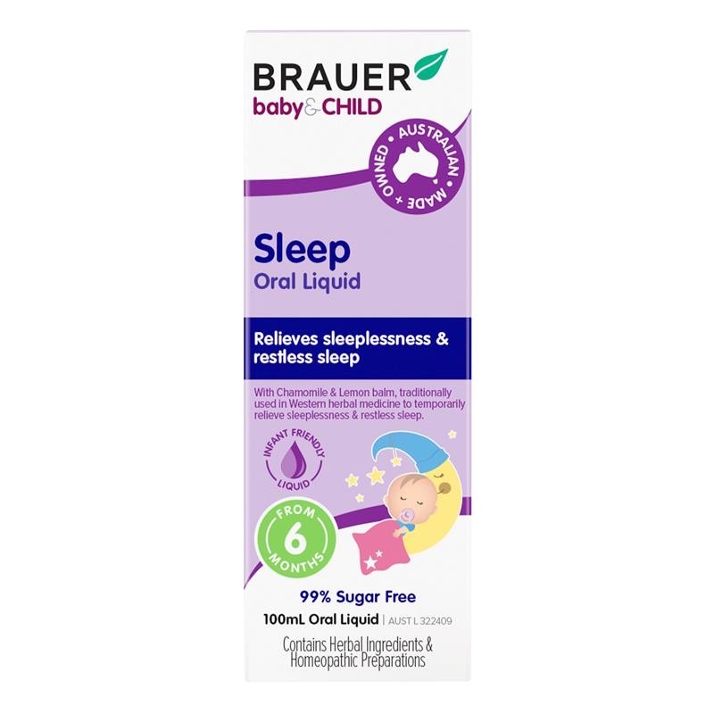 วิตามินเสริมการนอนหลับสำหรับเด็กชนิดน้ำ BRAUER Baby & Child Sleep